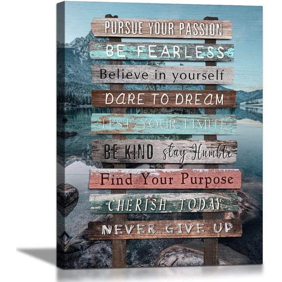 Success Quotes Inspirational Wall Art Entrepreneur Motivational Canvas Prints Positive Quotes Wall Poster for Home Office Workplace Bedroom Reminder Wall Décor for Man Women Teens 12"X16"