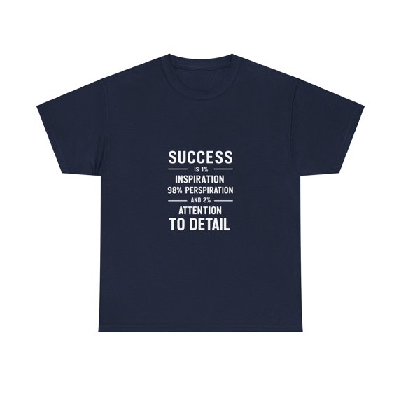Success is 1% Perspiration 98% Inspiration and 2% Attention to Detail