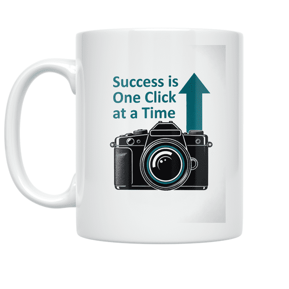 Success is One Click at a Time - Photography Enthusiast - 11 oz Ceramic Coffee Mug