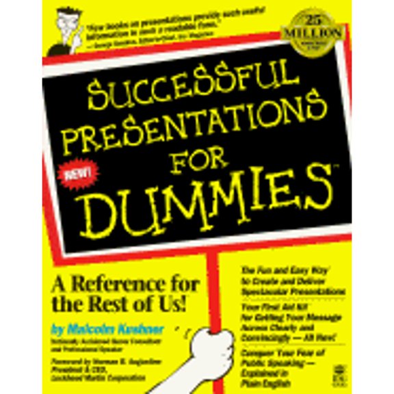 Pre-Owned Successful Presentations For Dummies (Paperback) 1568843925 9781568843926