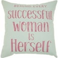 thumbnail image 1 of Successful Woman Pink Decroative Throw Pillow, 1 of 1