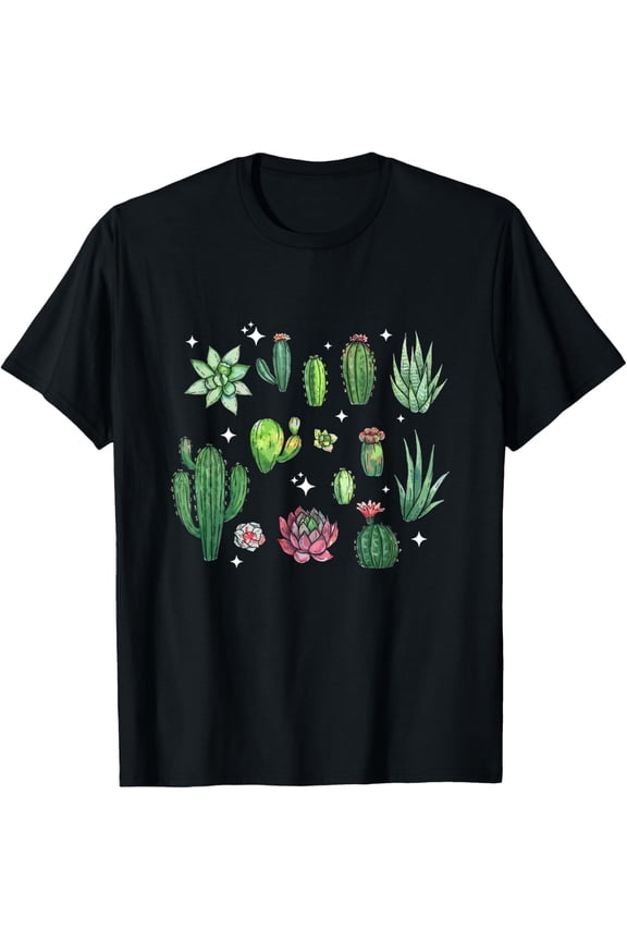 Succulent Cactus Plants - Gardening Flower & Plant Lovers T-Shirt