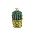thumbnail image 1 of Succulent (Cactus) Style Closed Incense Bakhoor Burner - Teal, 1 of 7
