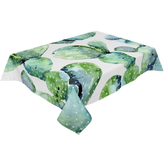 Succulent Cactus Table Cloth Waterproof Dining Tablecloth for Table Kitchen Decorative Coffee Cuisin