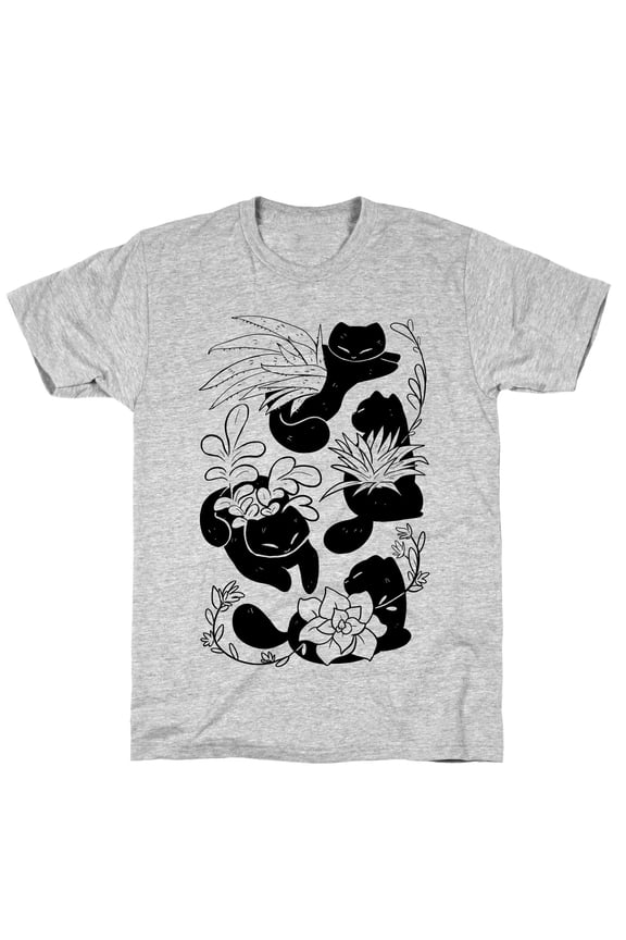 Succulent Cats Tee Shirt Sweatshirt Hoodie