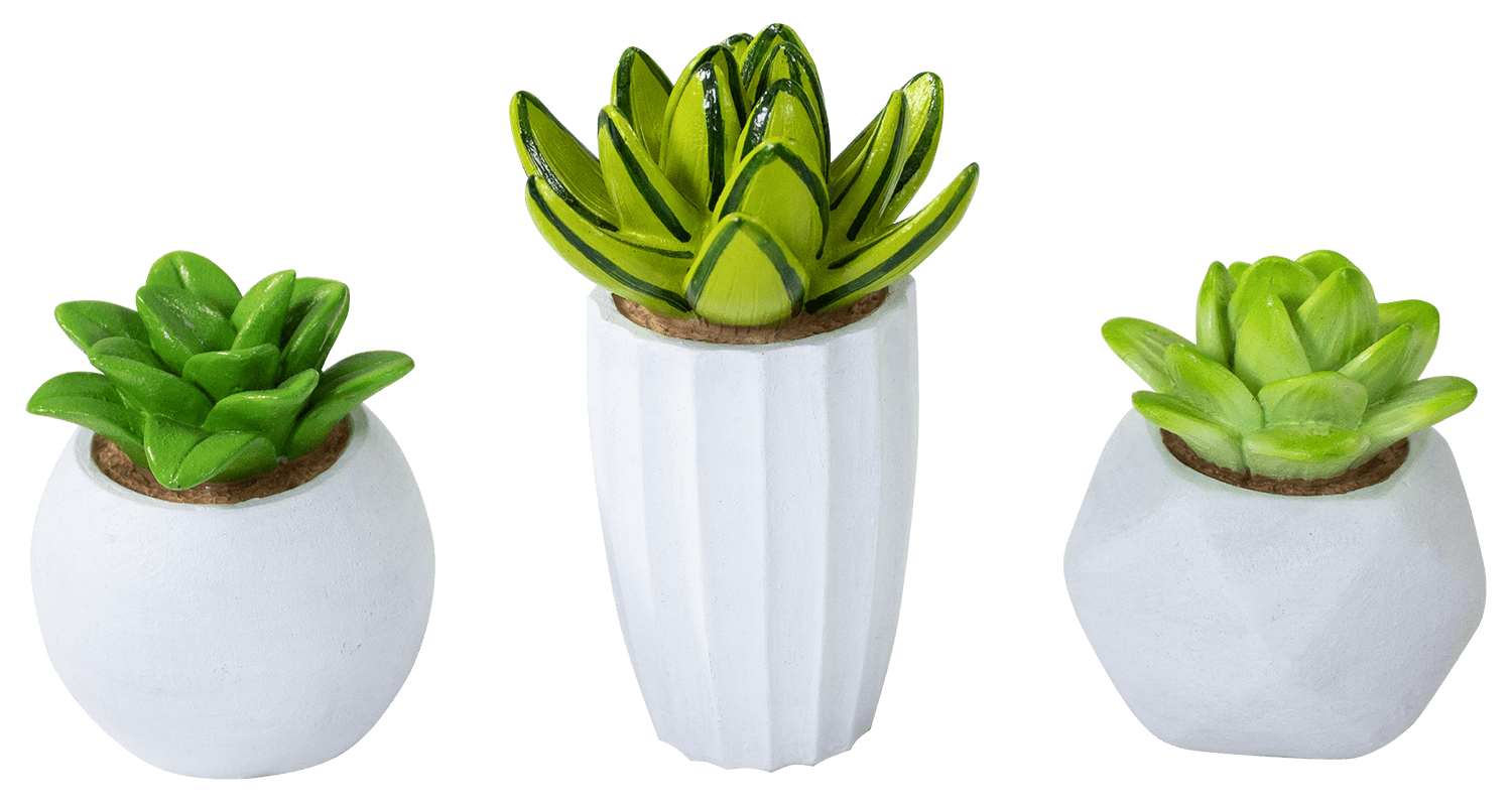 Succulent Decor Aquarium Resin Decorations for Fish Tanks - Size Small - Selection Will Vary