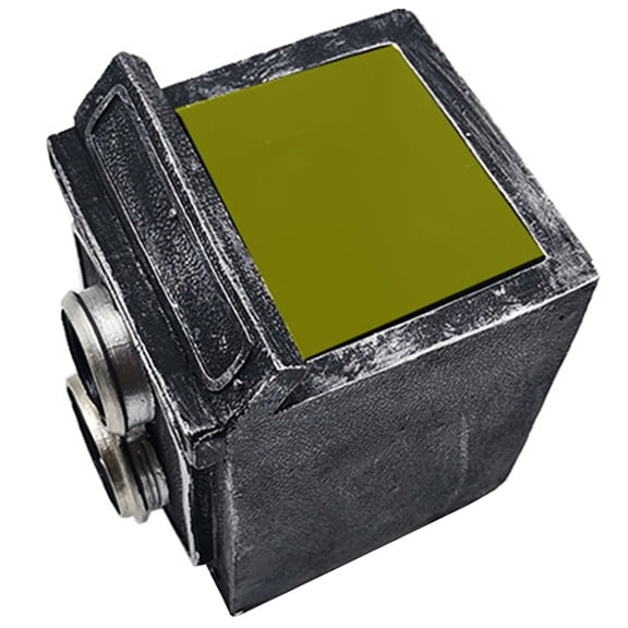 Camera Shaped Planter Pot in Black Resin for Decor with Vintage Style Fits Windowsill or Balcony