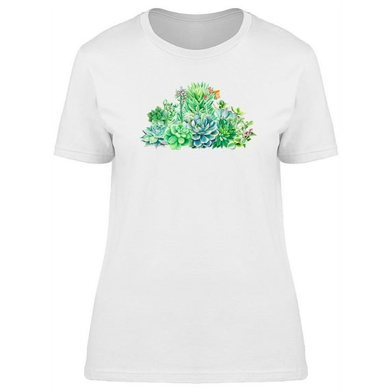 Succulent Ikebana T-Shirt Women -Image by Shutterstock, Female Small