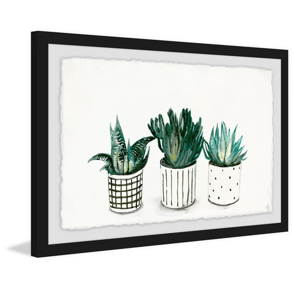 Succulent Mix Framed Painting Print