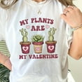 thumbnail image 1 of Succulent Plant Lover Shirt, Gift For Her, Vday Gift Tees, Plant Lover Gift, Funny Plant Shirt, Plants Are My Valentine Comfort Colors Shirt (Colors:White; Sizes:2XL;), 1 of 1