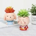 thumbnail image 1 of Succulent Plant Pot Cute Girl Flower Planter Flowerpot Home Garden Indoor Outdoor Cactus Succulent Plant Bonsai Pots, 1 of 6