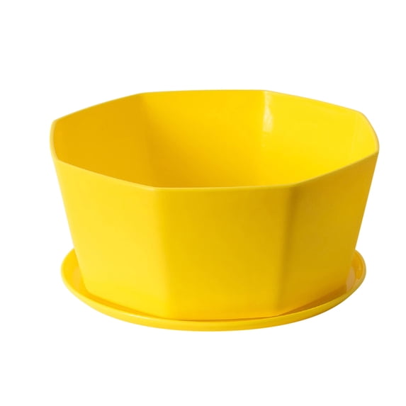 Succulent Pots with Drainage Holes & Saucer Shallow and Big Opening Flower Pot for Houseplants Outdoor Indoor Planting Pot Pots