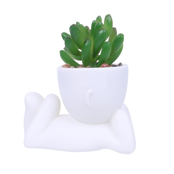 Succulent Potted, Modern Marble Style Ceramic Flowerpot, Creative Miniature Flowerpot, Used for Gift, Home Gardening and Desk Decoration