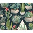 thumbnail image 1 of Succulent Plants & Cactus Square Mousepad 7.9x9.5in Non-Slip Rubber Base Perfect for Computers & Laptops, 1 of 6