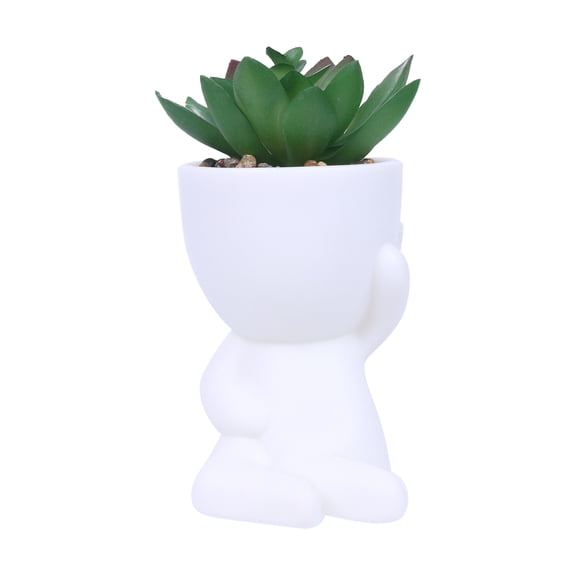 Succulent Potted Modern Style Ceramic Flowerpot Miniature Flowerpot Can Be Used As A Home Gardening and Desk Decoration, Indoor/Outdoor Planters & Container Accessories