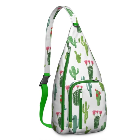 Succulent Print Backpack&nbsp;- Detailed Cactus Study, Water-Resistant Hiking Pack
