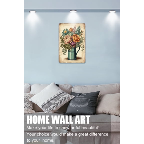 Succulent Retro Tin Sign Succulent Lovers Gift For Women Men Funny Bathroom Decor Restroom Decor For Home Office School Birthday Anniversary Housewarming Gift 12"x8"