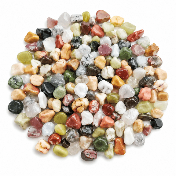 Succulent Rocks, 3/8 Inch Polished Pebbles for Indoor Plants, Decorative River Rocks for Plants Indoor, Vase Fillers, Cactus Planters, Bird Bath, Fountain, Outdoor Garden Landscaping