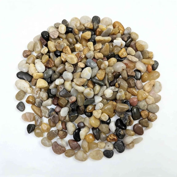 Succulent Rocks, 6-9mm Natural Polished Pebbles for Indoor Plants, 350g Decorative River Rocks for Plants Indoor, Vase Fillers, Cactus Planters, Bird Bath, Fountain, Outdoor Garden Landscaping