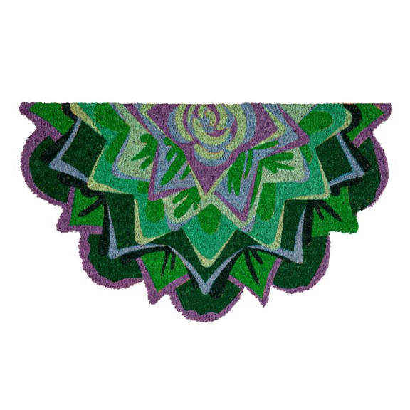 Succulent Shaped Coir Mat