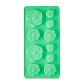 1 Count, 4 x 8 IN, 10-Cavity, Succulent Shape, Silicone Chocolate, Candy and Baking Mold, by Way To Celebrate