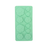 Succulent Silicone Mold, Light Green, Baking, Non-Stick, 10 Cavities, Way to Celebrate
