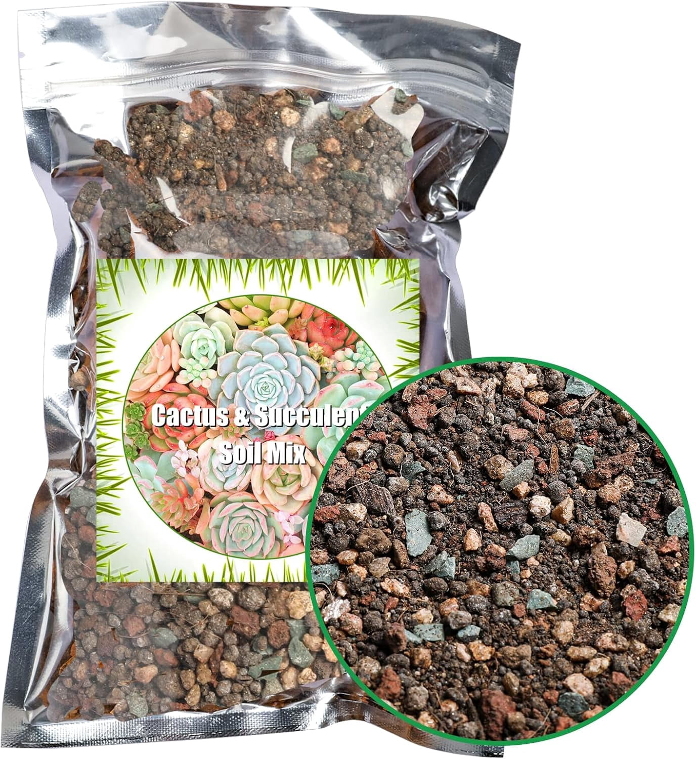 Succulent and Cactus Soil Potting Mix 2.2 LBS, Bonsai Soil Mix Ready to ...