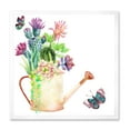 thumbnail image 1 of Succulents In Old Watering Can With Butterfly 36 in x 36 in Framed Painting Canvas Art Print, by Designart, 1 of 4