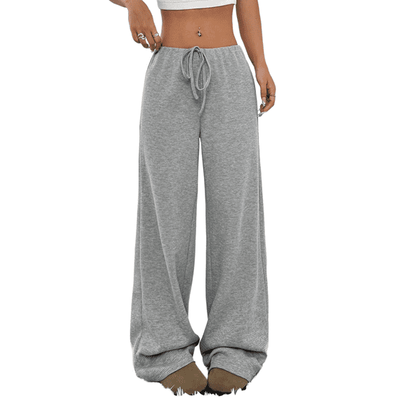 Sucegi Chic Women's Knit Striped Casual Wide-Leg Pants – Elastic Waistband, Seasonless Wear, Effortless Style for Any Occasion