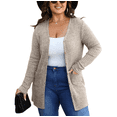 thumbnail image 1 of Sucegi Women's Plus Size Knit Cardigan, Designed Specifically for Autumn & Winter—Vintage-Style Fall Outerwear, Stretchy with Practical Pockets., 1 of 7