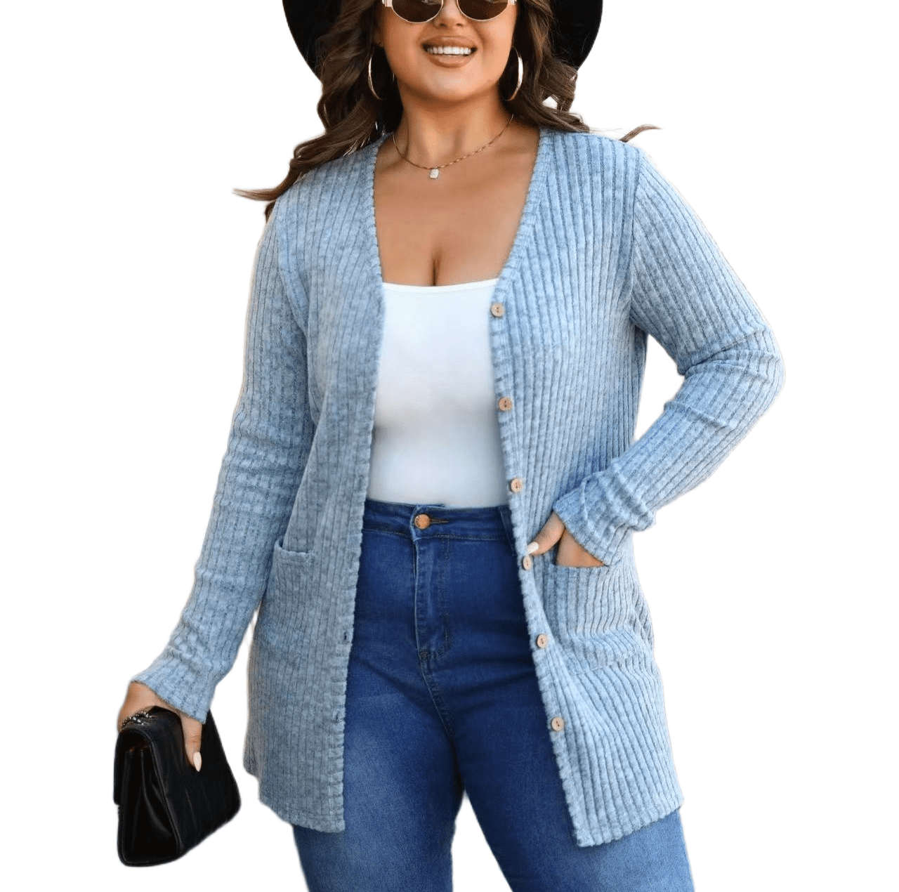 Sucegi Women's Plus Size Knit Cardigan, Designed Specifically for ...