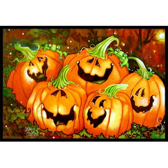 Such A Glowing Personality Pumpkin Halloween Indoor & Outdoor Mat, 24 x 36 in.