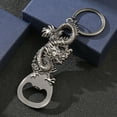 thumbnail image 1 of Unisex Dragon Keychain Metal Key Chain Zinc Alloy Bottle Opener Keyring Bronze Black Gold Silver Dark Gold Perfect Gift, 1 of 3