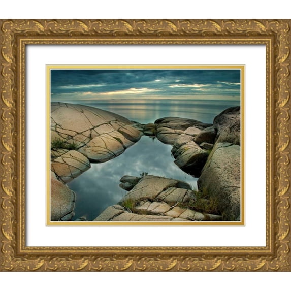 Suchocki, Irene 18x15 Gold Ornate Wood Framed with Double Matting Museum Art Print Titled - Edge of Time