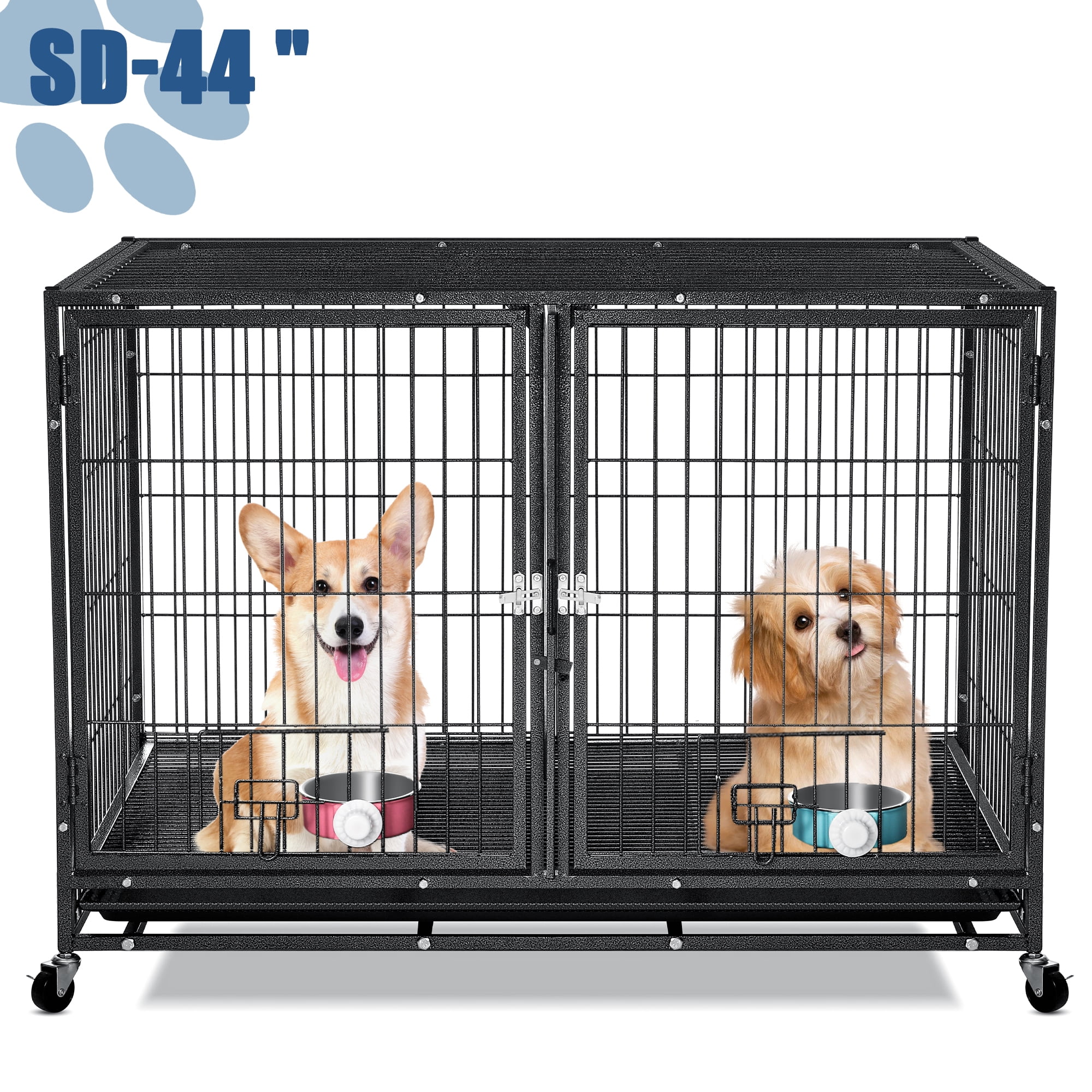 Dog shop holding cages