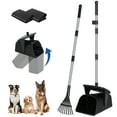 Suchown Pooper Scooper Swivel Bin & Rake Kit with 40 Waste Bags, 37