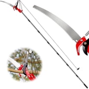 Suchtale 10ft Telescopic Pole Saw, Durable Tree Pruner with Carbon Steel Blade for High Branches & Garden Use