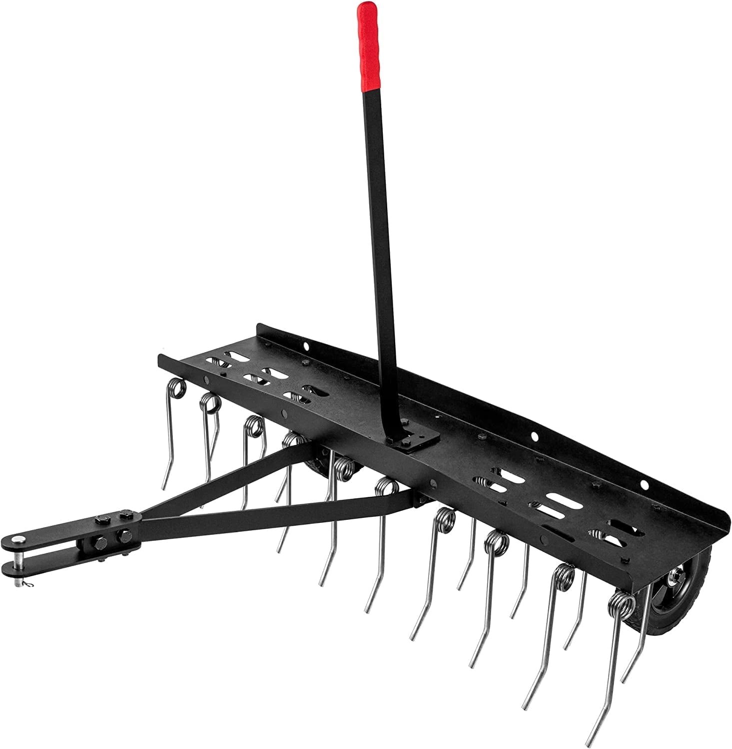 Suchtale 40" Tow Behind Dethatcher with 20 Spring Steel Tines
