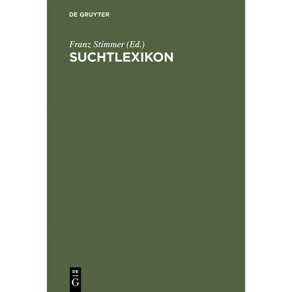 Suchtlexikon, (Hardcover)