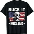 thumbnail image 1 of Suck It England Funny 4th of July George Washington 1776 T-Shirt Tee, 1 of 4