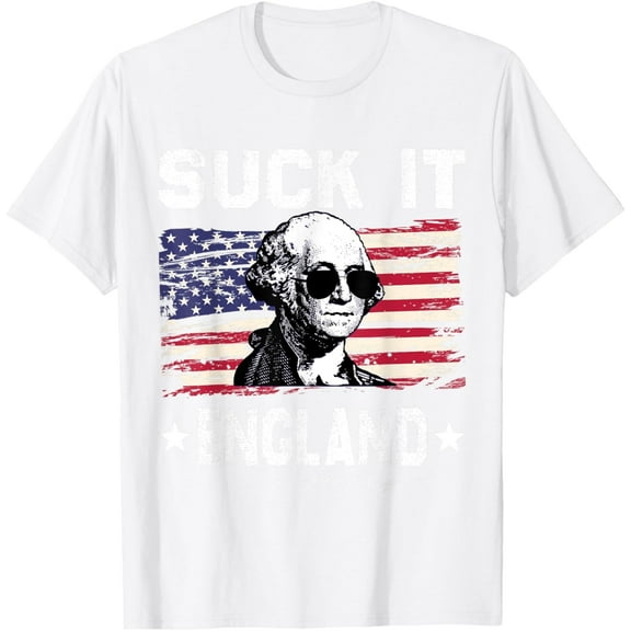 Suck It England Funny 4th of July George Washington 1776 T-Shirt