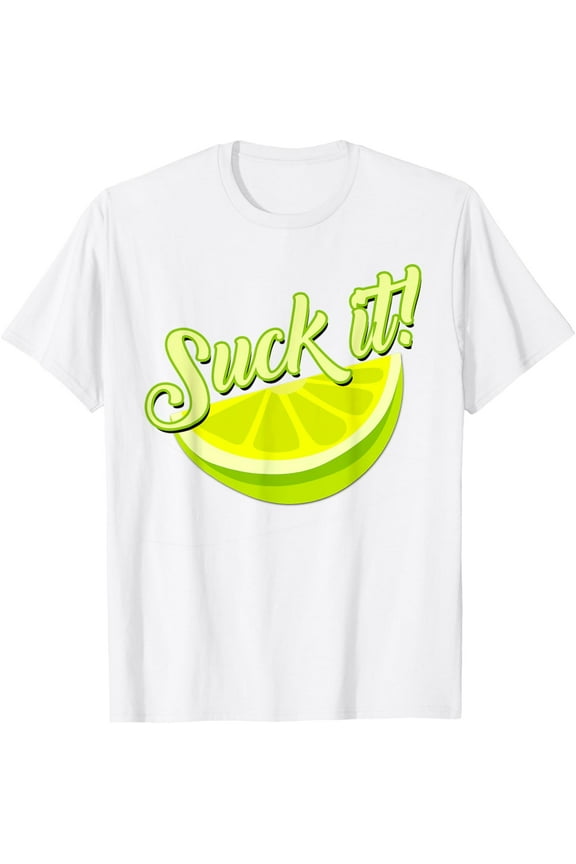 Suck It Mexican Shirt Funny Green Lime Slice Gift Lemon Love T-ShirtMen's and women's pure cotton short-sleeved shirts