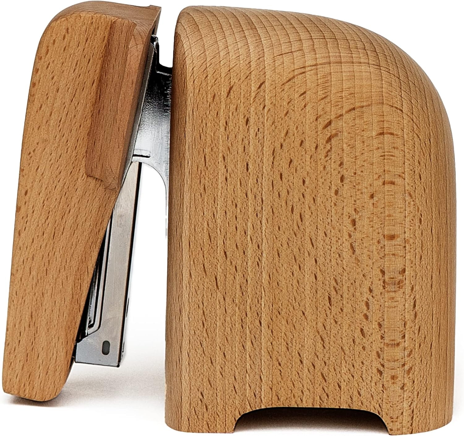 Suck UK Elephant Stapler | Elephant Gifts for Animal Lovers | Wooden Elephant Desk Accessories | Office Supplies for Unforgettable Desk Decor | Office Desk Staplers | Elephant Decor | Large