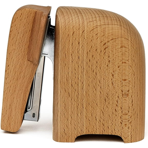 Suck UK Elephant Stapler | Elephant Gifts for Animal Lovers | Wooden Elephant Desk Accessories | Office Supplies for Unforgettable Desk Decor | Office Desk Staplers | Elephant Decor | Large