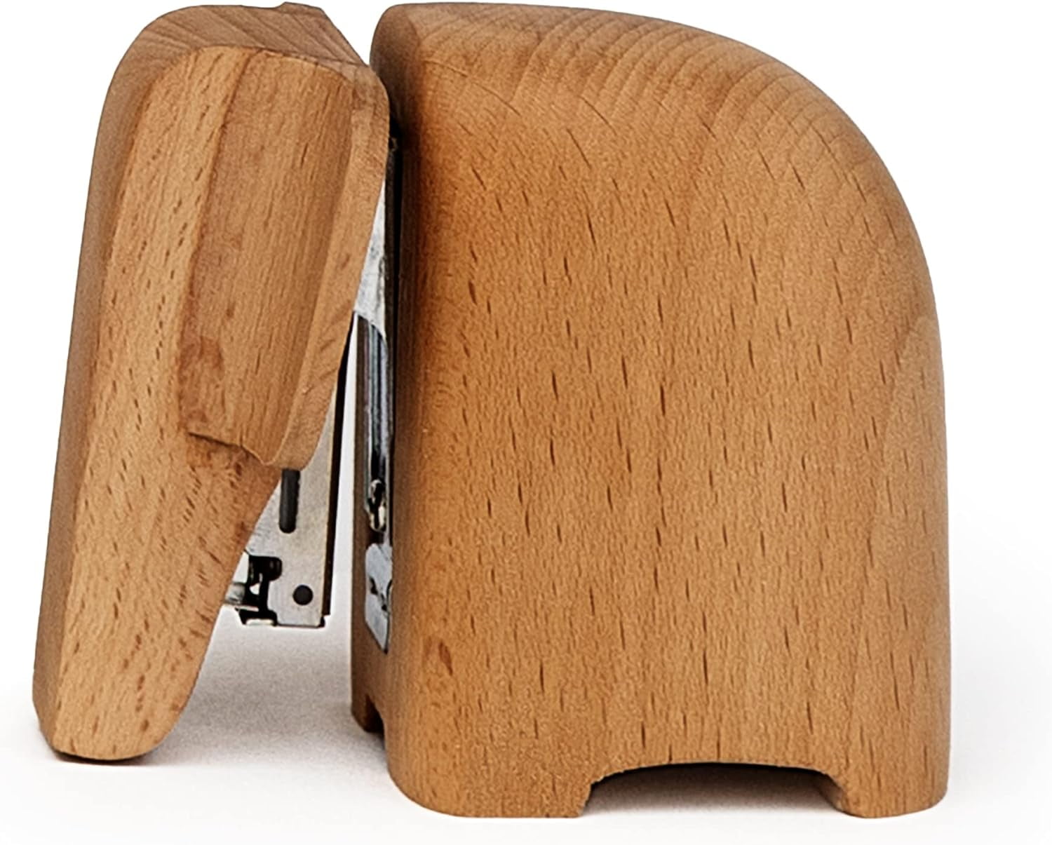 Suck UK Elephant Stapler | Elephant Gifts for Animal Lovers | Wooden Elephant Desk Accessories | Office Supplies for Unforgettable Desk Decor | Office Desk Staplers | Elephant Decor | Small