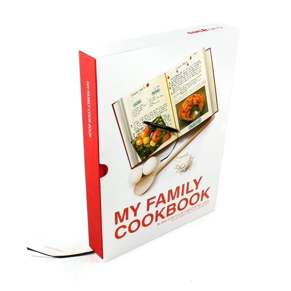 Suck UK My Family Cookbook | Blank Recipe Book | Personal Journal