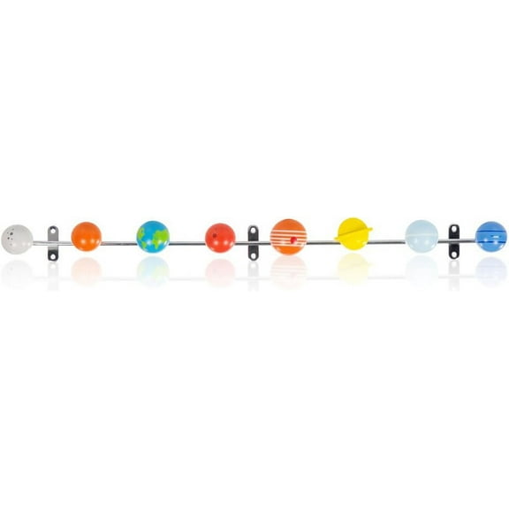 Suck UK Solar System Coat Hooks-Decorative Wall Mounted Wooden Hanging Rack, Multicolor
