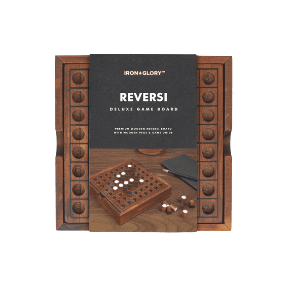 Iron & Glory Reversi | Travel Board Game for Adults | Family Puzzle 2 Player
