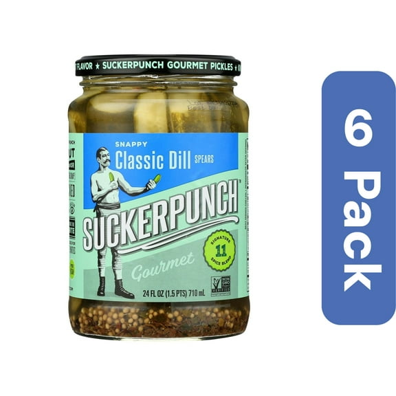 Suckerpunch Dill Pickle Spears 24 oz (Pack Of 6)