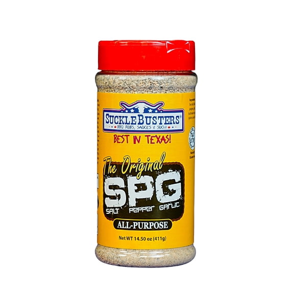 SuckleBusters Salt Pepper Garlic BBQ Rub 14.5 oz, Each